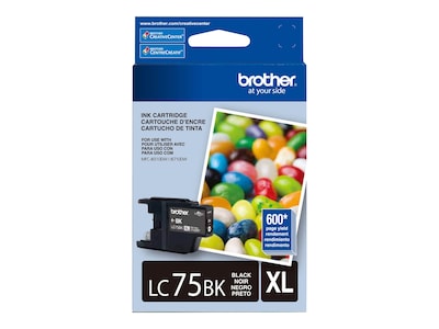 Brother LC75BKS Black High Yield Ink Cartridge   (BRTLC75BK)