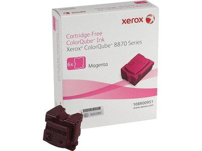 Xerox 108R00951 Magenta Standard Yield Ink Cartridge, Prints Up to 17,300 Pages, 6/Pack