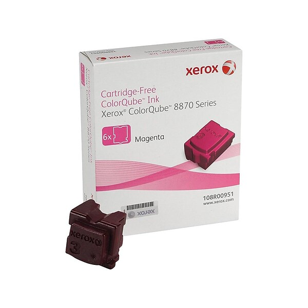Xerox 108R00951 Magenta Standard Yield Ink Cartridge, 6/Pack