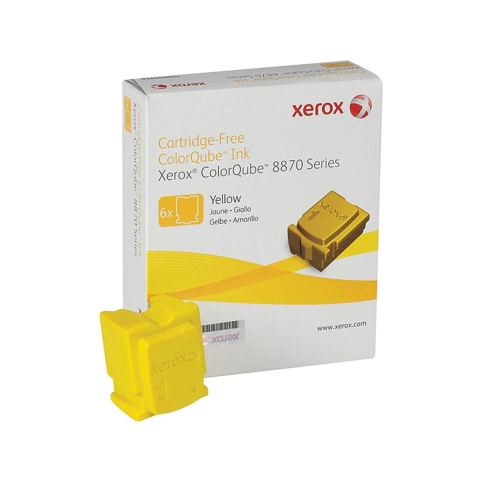 Xerox 108R00952 Yellow Standard Yield Ink Cartridge, Prints Up to 17,300 Pages