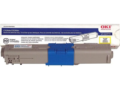 OKI 44469701 Yellow Standard Yield Toner Cartridge (2722871)