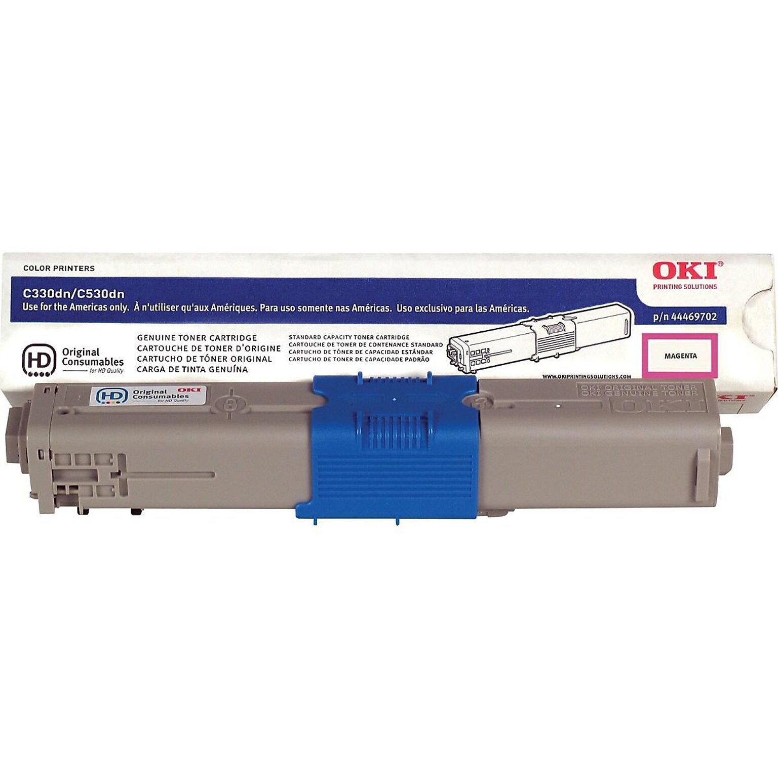 OKI 44469702 Magenta Standard Yield Toner Cartridge (2722872)