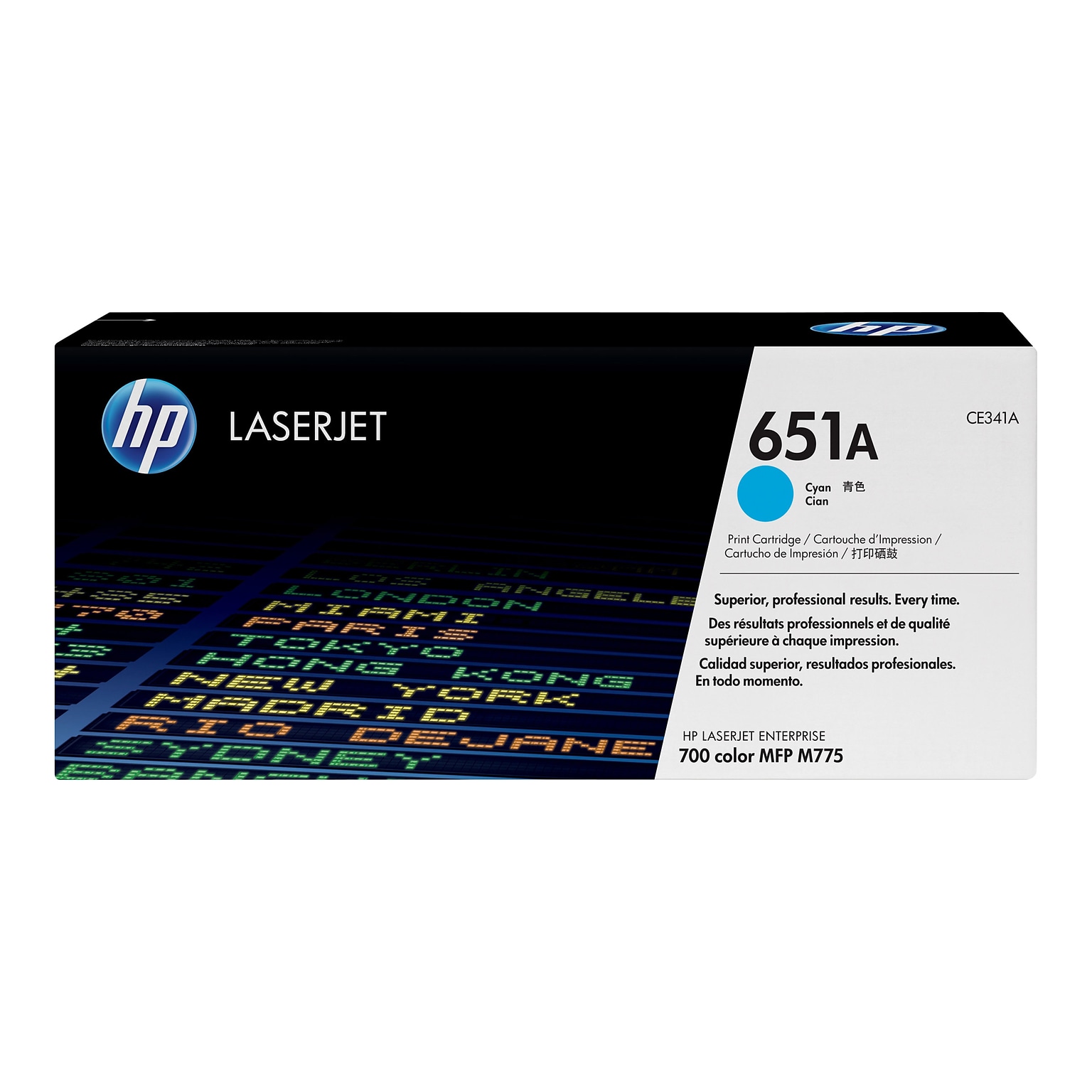 HP 651A Cyan Standard Yield Toner Cartridge  (CE341A)