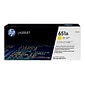 HP 651A Yellow Toner Cartridge, Standard (CE342A)