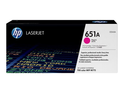 HP 651A Magenta Standard Yield Toner Cartridge  (CE343A)