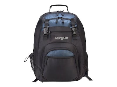 Targus Laptop Backpack, Solid, Black/Blue (TXL617)
