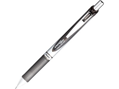Pentel EnerGel RTX Retractable Gel Pens, Medium Point, 0.7mm, Black Ink, 3/Pack (BL77BP3A)