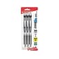 Pentel EnerGel RTX Retractable Gel Pens, Medium Point, Black Ink, 3 Pack (BL77BP3A)