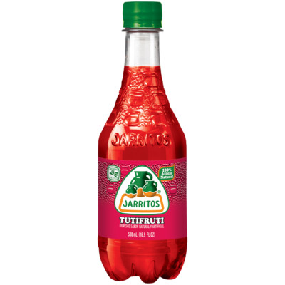 Jarritos Fruit Punch Soda PET 16.9 oz, Pack of 24 (NOV41503)