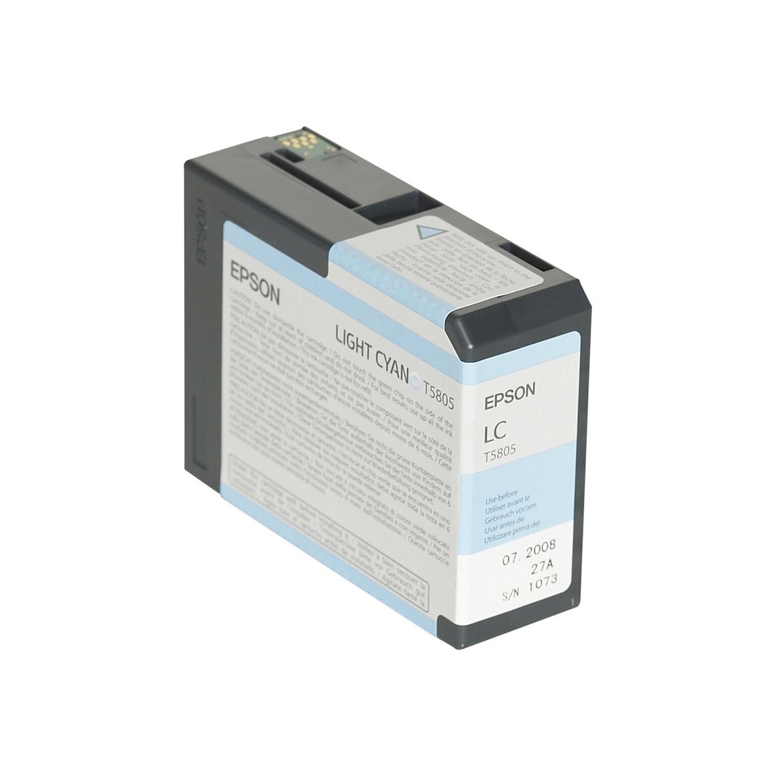 Epson T580 Ultrachrome Light Cyan Standard Yield Ink Cartridge