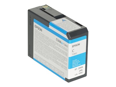 Epson T580 Ultrachrome Cyan Standard Yield Ink Cartridge