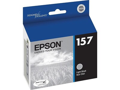 Epson T157 Ultrachrome, Light Black Standard Yield Ink Cartridge