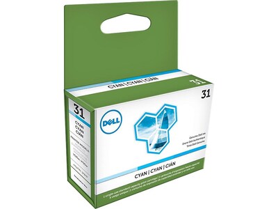 Dell Series 31 Cyan Standard Yield Ink Cartridge (PYX1V)
