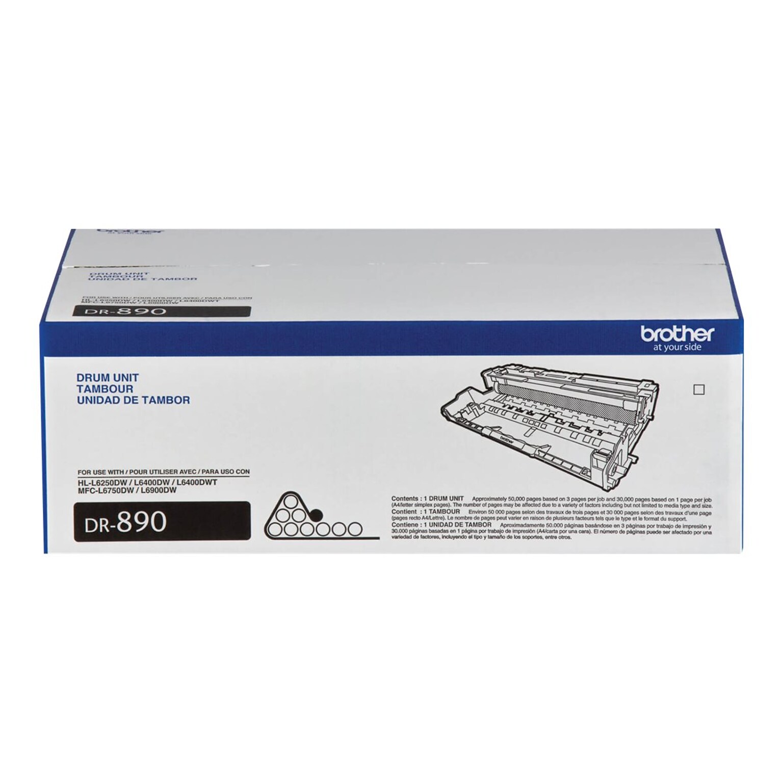 Brother DR 890 Black Drum Cartridge, Standard