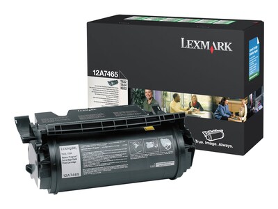 Lexmark 12A7465 Black Extra High Yield Toner Cartridge