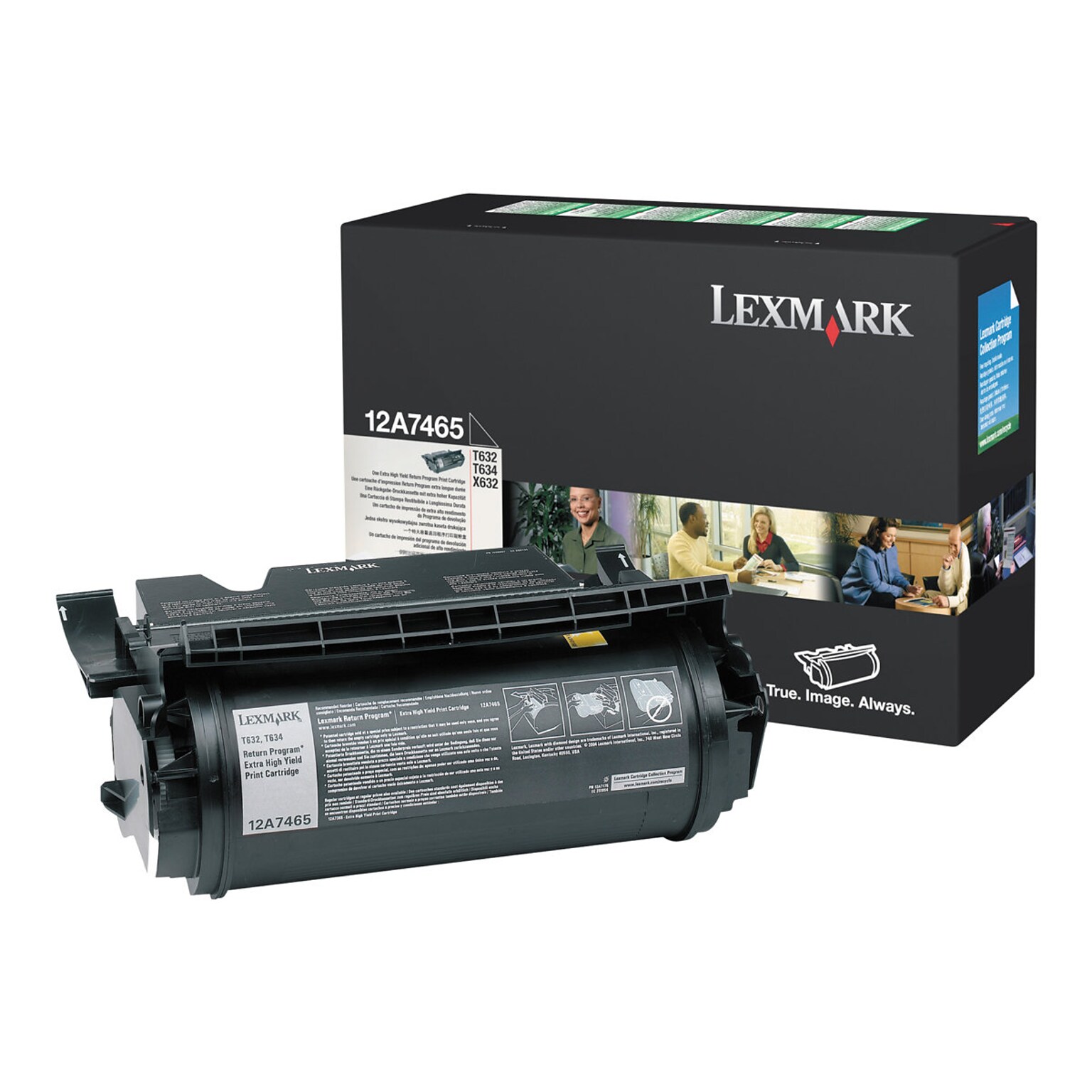 Lexmark 12A7465 Black Extra High Yield Toner Cartridge