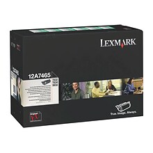 Lexmark 12A7465 Black Extra High Yield Toner Cartridge