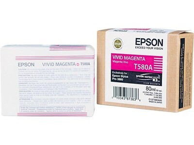 Epson T580 Magenta Standard Yield Ink Cartridge (T580A00)