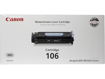 Canon 106 Black Standard Yield Toner Cartridge (0264B001AA)