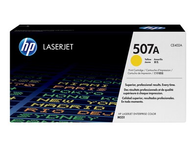 HP 507A Yellow Standard Yield Toner Cartridge   (CE402A)