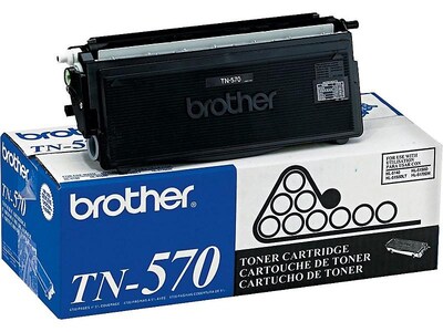 Brother TN-570 Black High Yield Toner Cartridge, Prints Up to 6,700 Pages