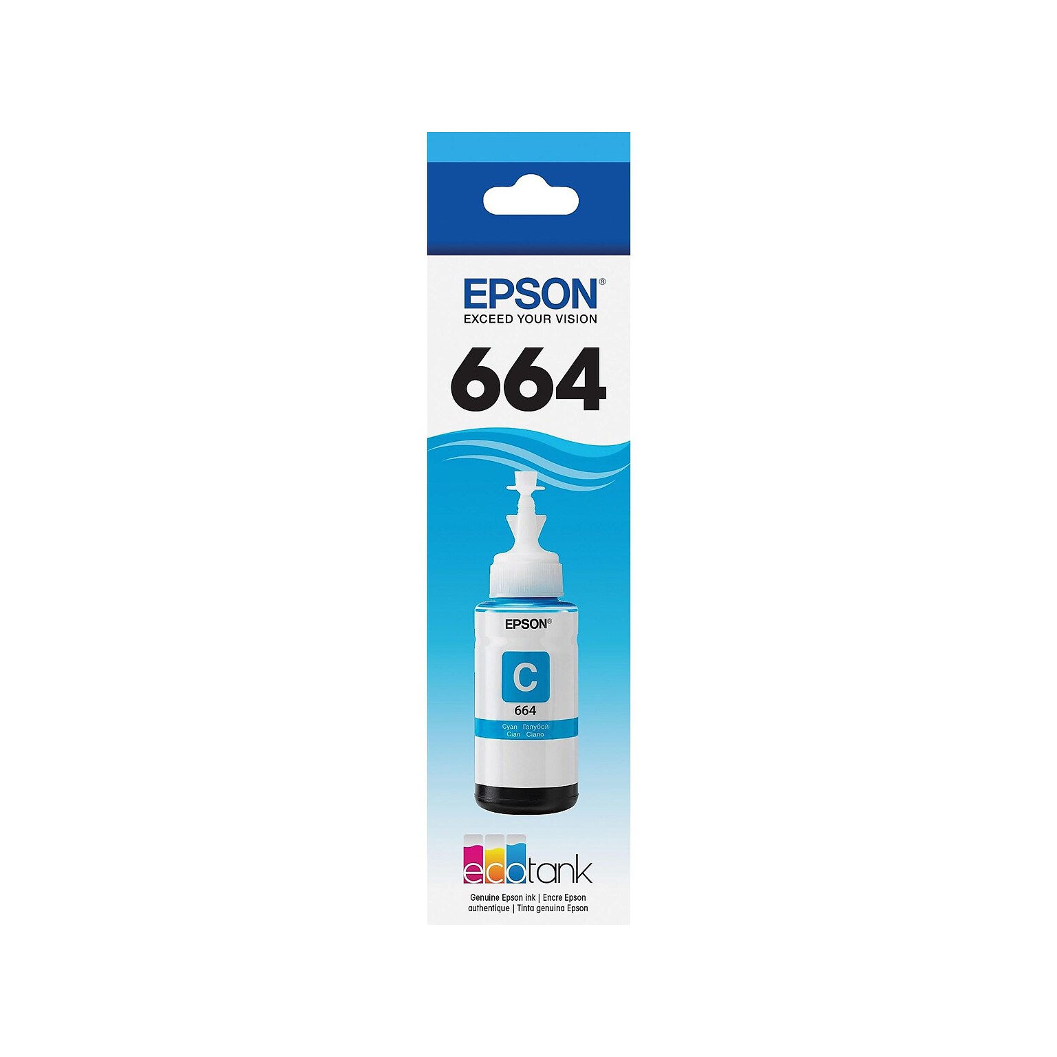 Epson T664 Cyan Ultra High Yield Ink Cartridge