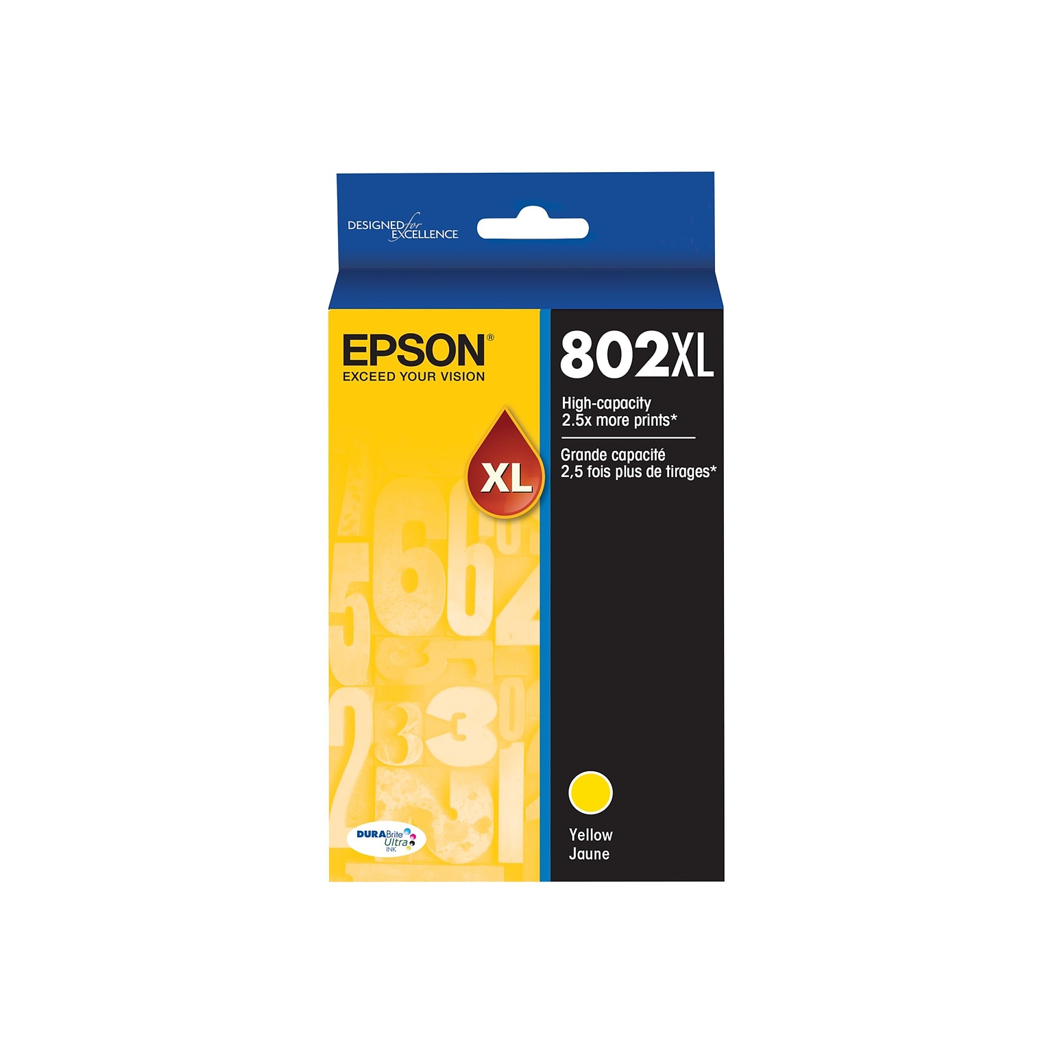 Epson T802XL Yellow High Yield Ink Cartridge   (T802XL420-S)