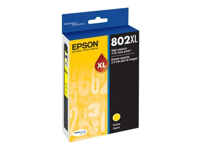 Epson T802XL Yellow High Yield Ink Cartridge   (T802XL420-S)