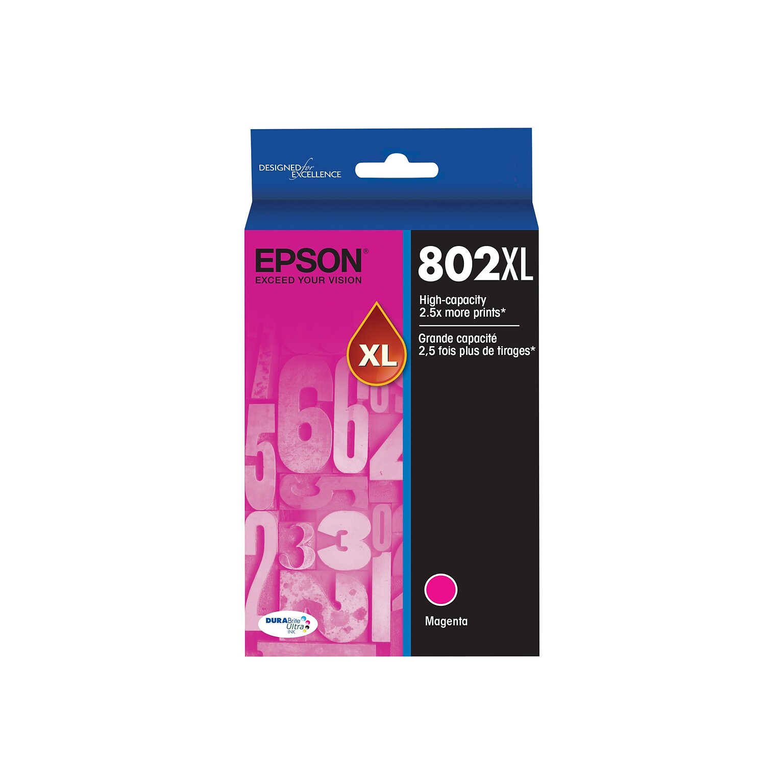 Epson T802XL Magenta High Yield Ink   Cartridge