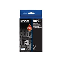 Epson T802XL Black High Yield Ink Cartridge   (T802XL120-S)