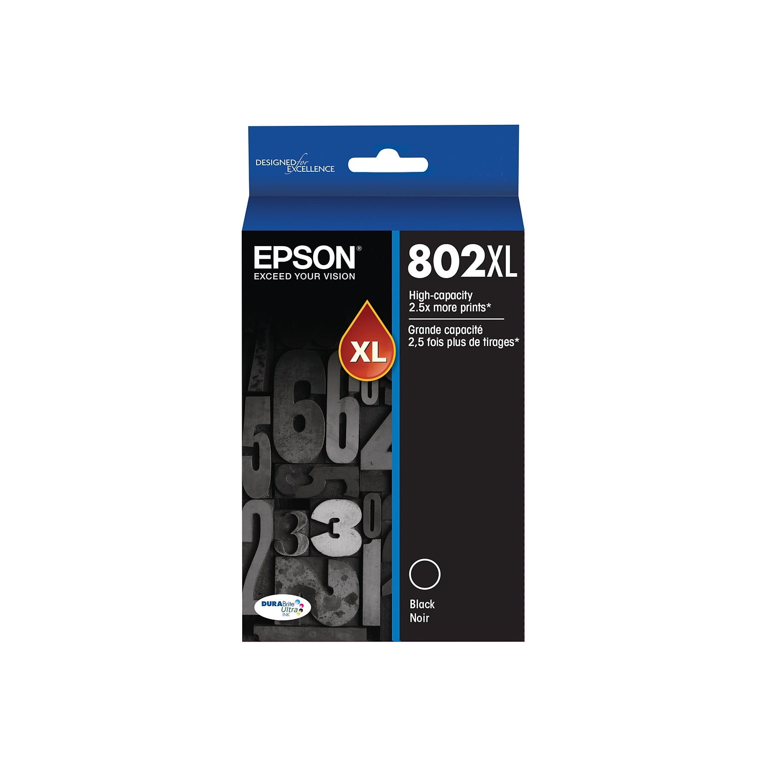 Epson T802XL Black High Yield Ink Cartridge   (T802XL120-S)