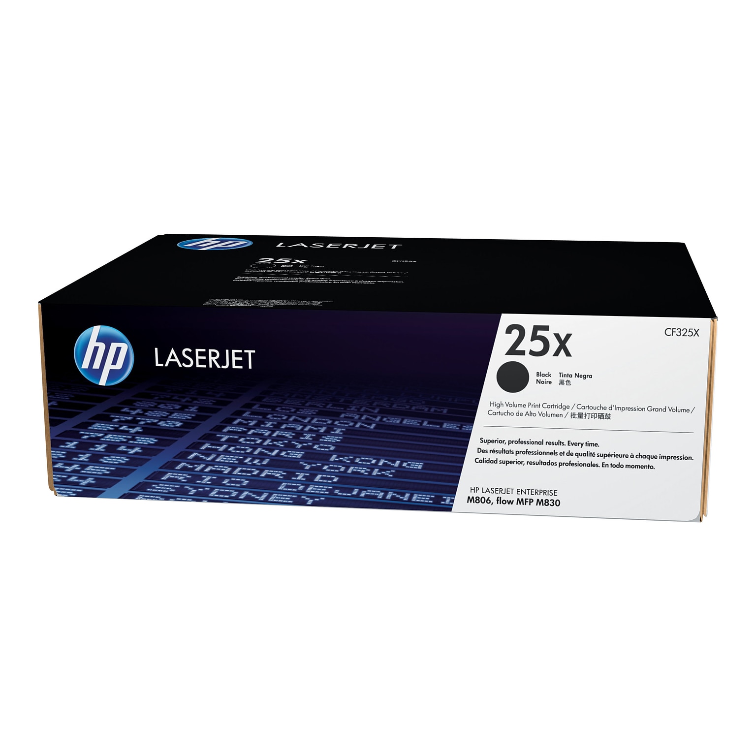 HP 25X Black High Yield Toner Cartridge, Print Up to 34,500 Pages (CF325X)