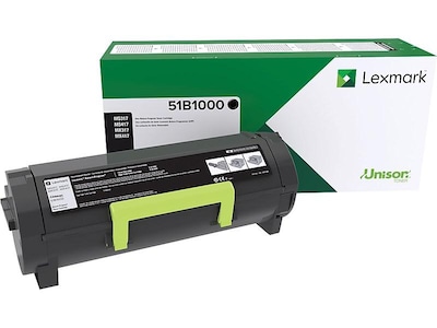 Lexmark 51 Black Standard Yield Toner Cartridge   (51B1000)