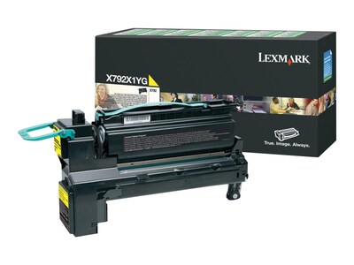 Lexmark X792X1YG Yellow Toner Cartridge, Extra High Yield