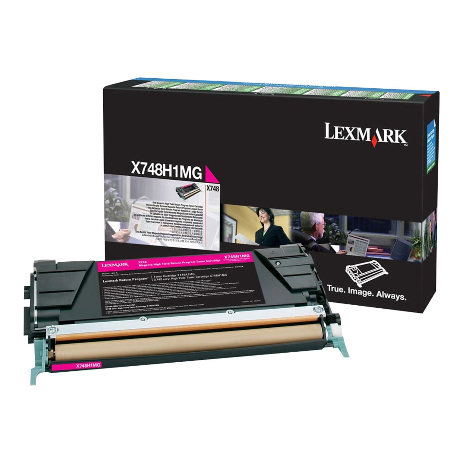 Lexmark X746 Magenta High Yield Toner Cartridge (X748H1MG)