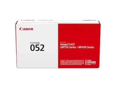 Canon 052 Black Toner Cartridge, Standard (2199C001)