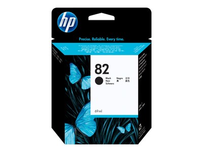 HP 82 Black Standard Yield Ink Cartridge (CH565A)
