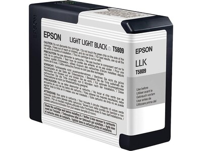 Epson T580 Ultrachrome Light Light Black Standard Yield Ink Cartridge