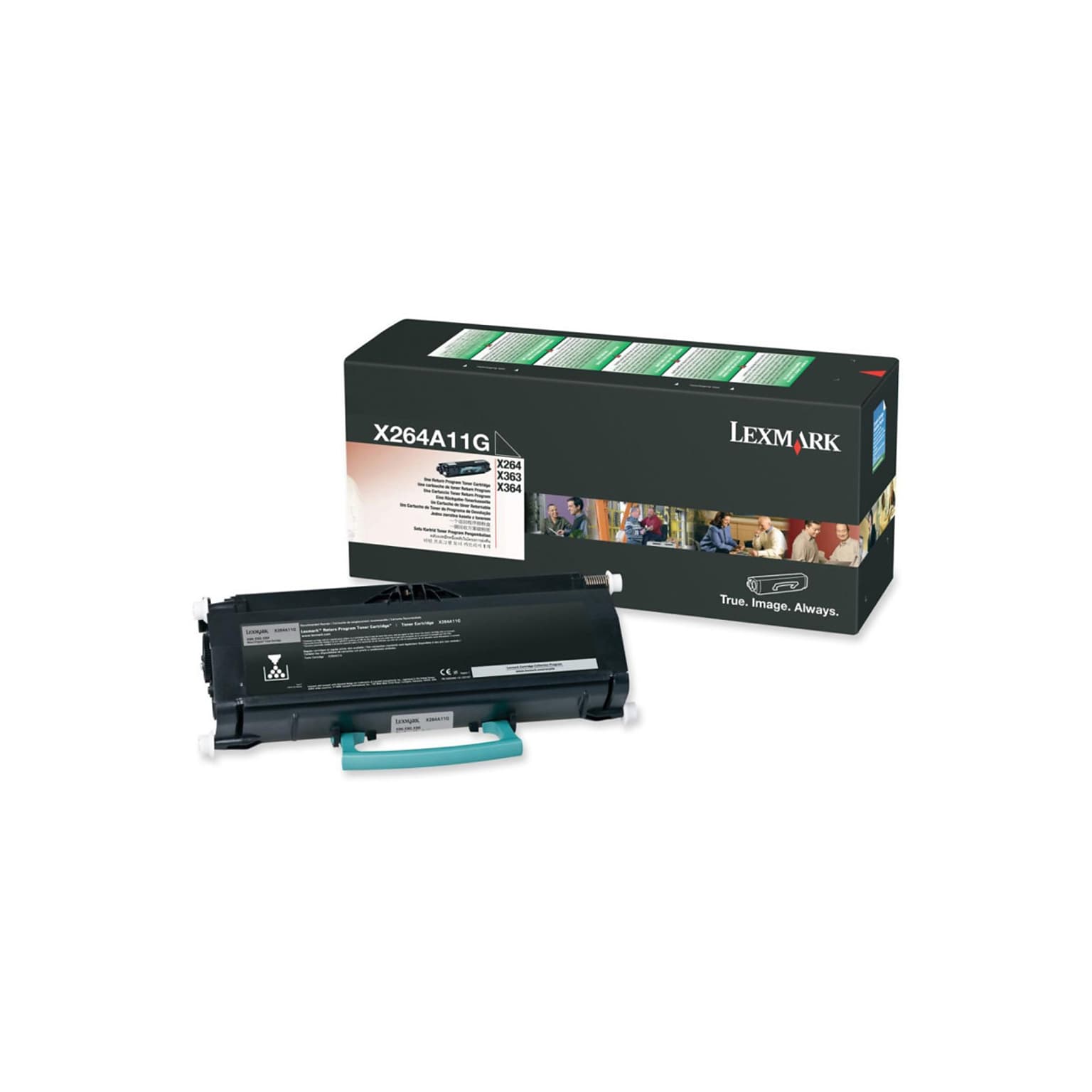 Lexmark X264 Black Standard Yield Toner Cartridge, Prints Up to 3,500 Pages (X264A11G)