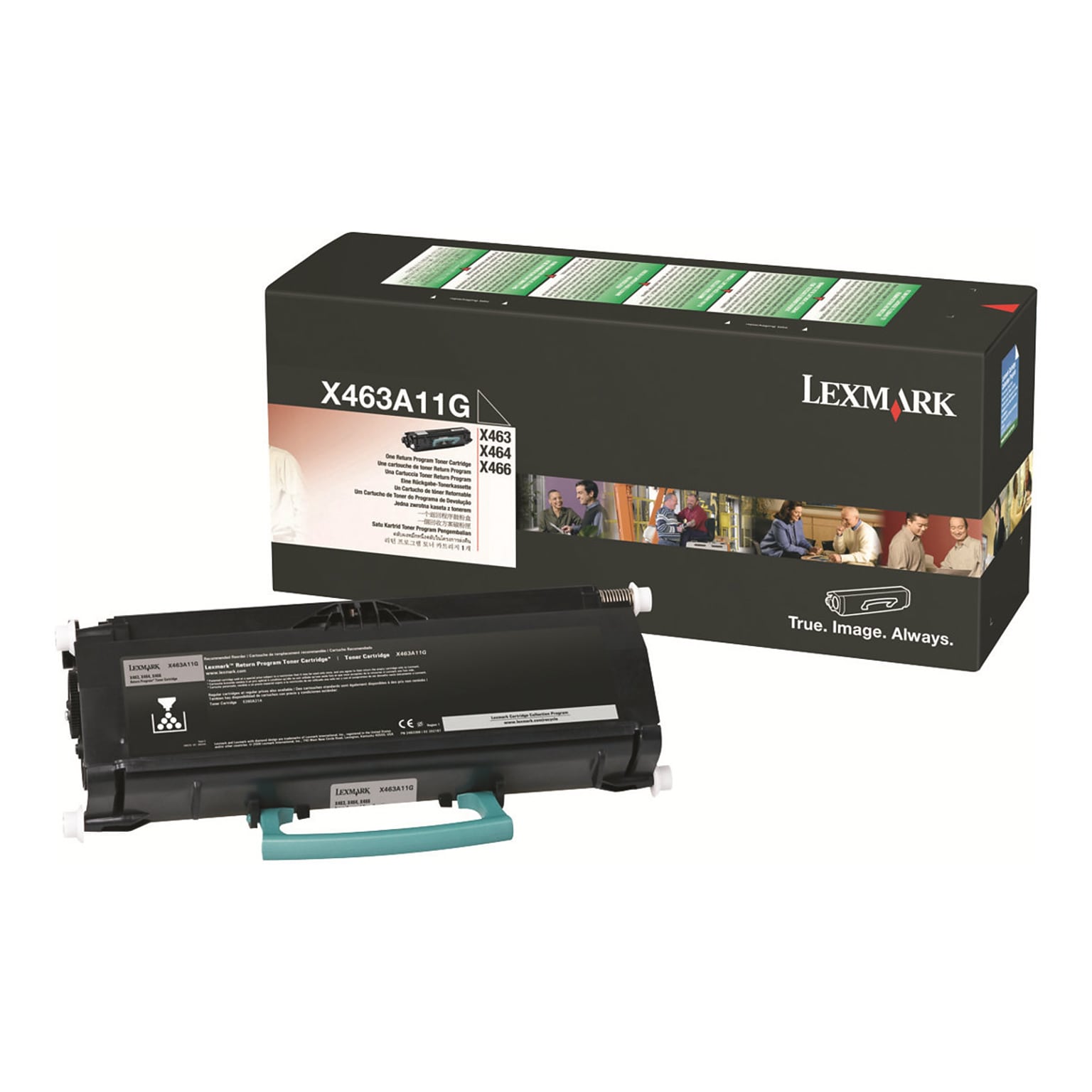 Lexmark X463 Black Standard Yield Toner Cartridge, Prints Up to 3,500 Pages
