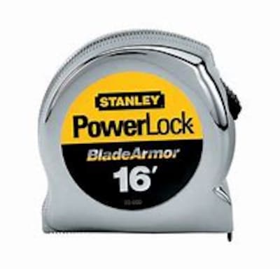 STANLEY® Powerlock® Blade Armor™ Coated Tape Rule; 16, Yellow