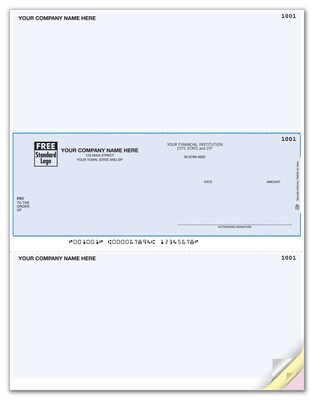 Multi-purpose Laser Middle Checks; Microsoft Business® Solutions Compatible, Blue