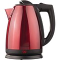 Brentwood Kt-1805 1.7-liter Red Stainless Steel Electric Cordless Tea Kettle