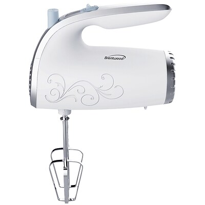 Brentwood HM-48W 5-speed Hand Mixer (white)