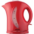 Brentwood KT-1619 1.7-Liter Cordless Plastic Tea Kettle in Red