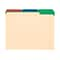 Pendaflex Color Tab File Folders, 3-Tab, Letter Size, Manila, 50/Box  (84101)