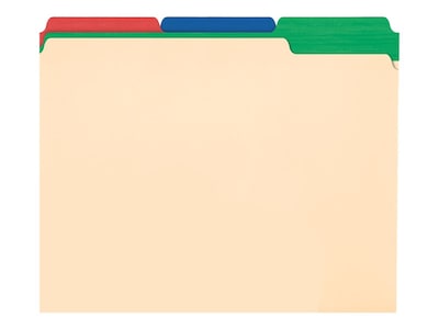 Pendaflex Colour End Tab Folders - Letter Size, Orange, Full Tab, 100 Per Box