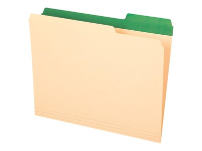 Pendaflex Color Tab File Folders, 3-Tab, Letter Size, Manila, 50/Box  (84101)