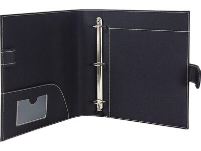 Its Academic 1 3-Ring Non-View Binder, D-Ring, Black (92875)