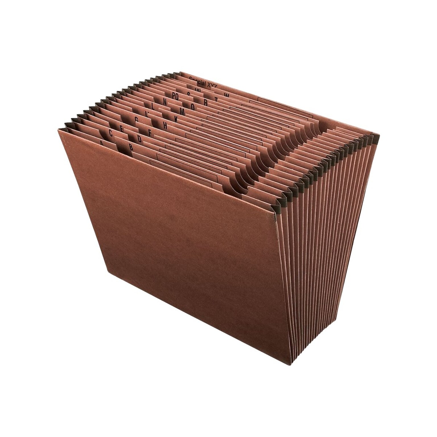 Pendaflex® Earthwise® Recycled Expanding Files; A-Z Index, Letter Size, Redrope, Each (ER17A)